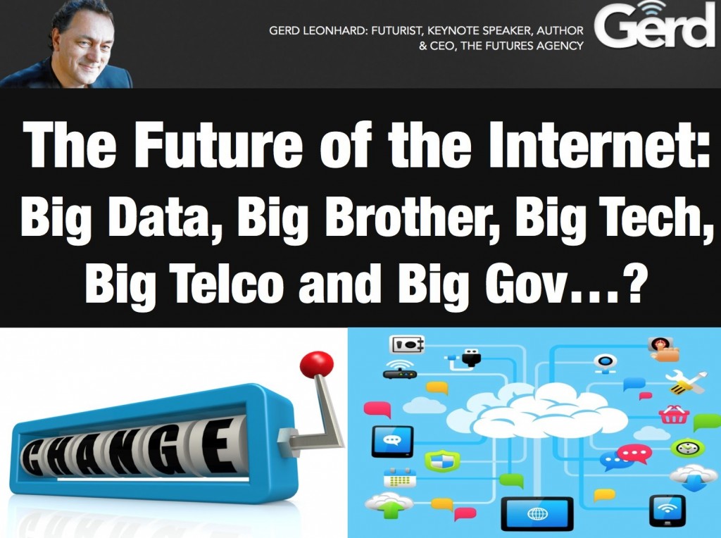 The Future of the Internet: Futurist Speaker Gerd Leonhard at ITU World Bangkok 2013